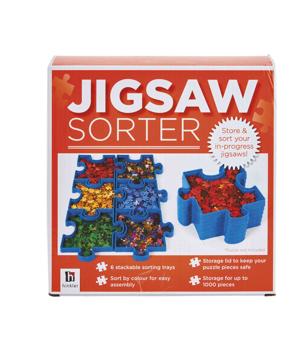 Jigitz Jigsaw Puzzle Sorter Trays - 6pk Plastic Puzzle Organizer Trays in Green