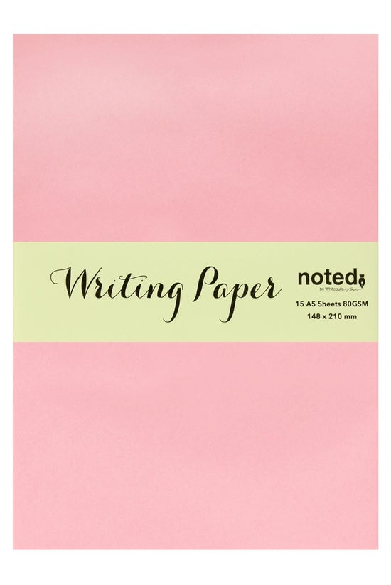 Noted A5 Paper 15 Sheets Pink
