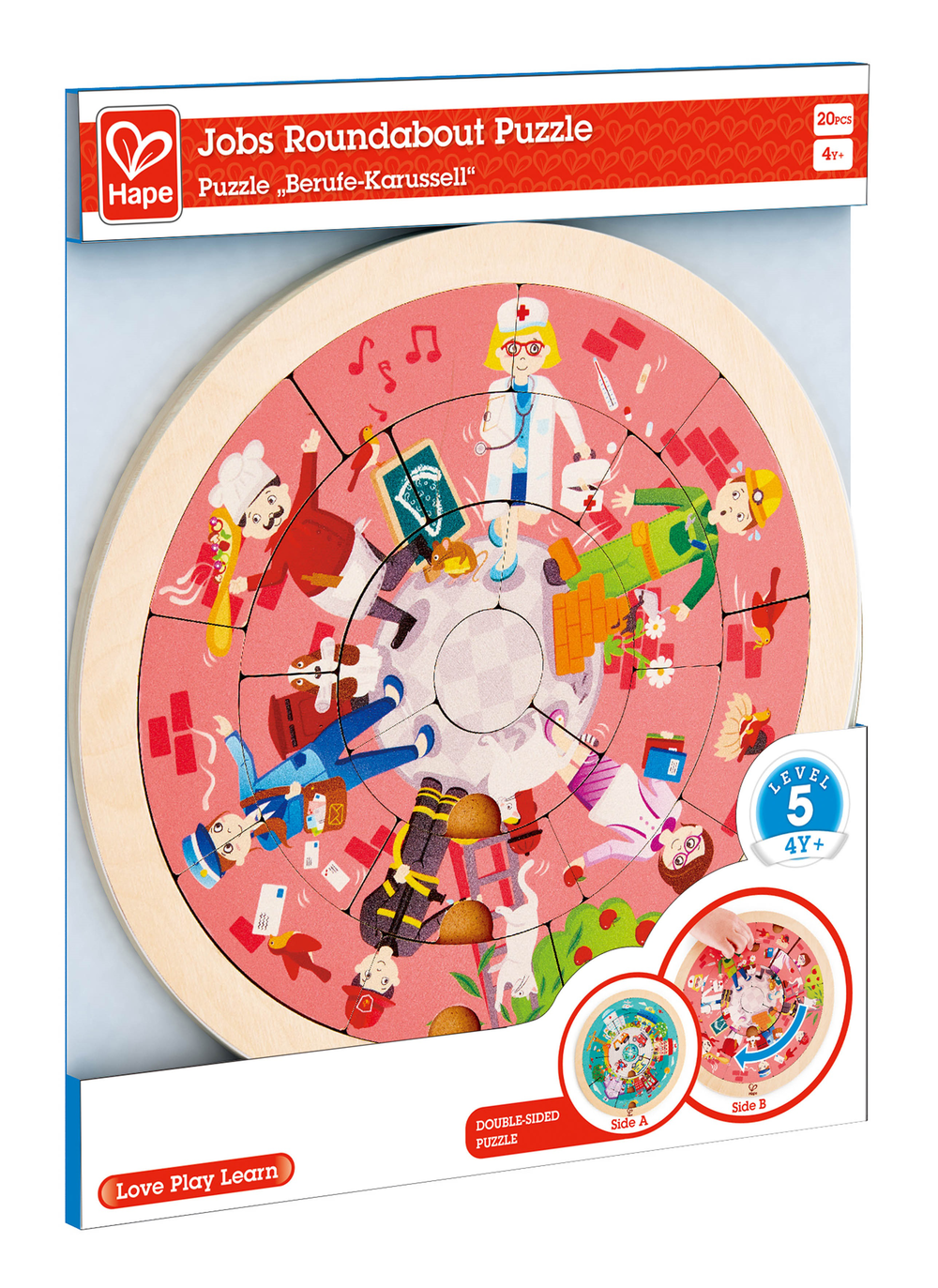 Hape Jobs Roundabout Puzzle Whitcoulls