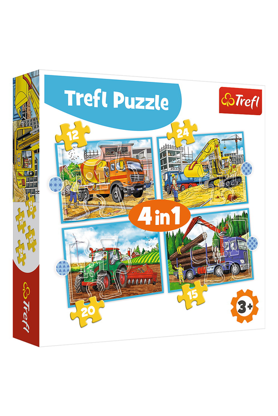 Trefl 4-in-1 Puzzles Large Con...