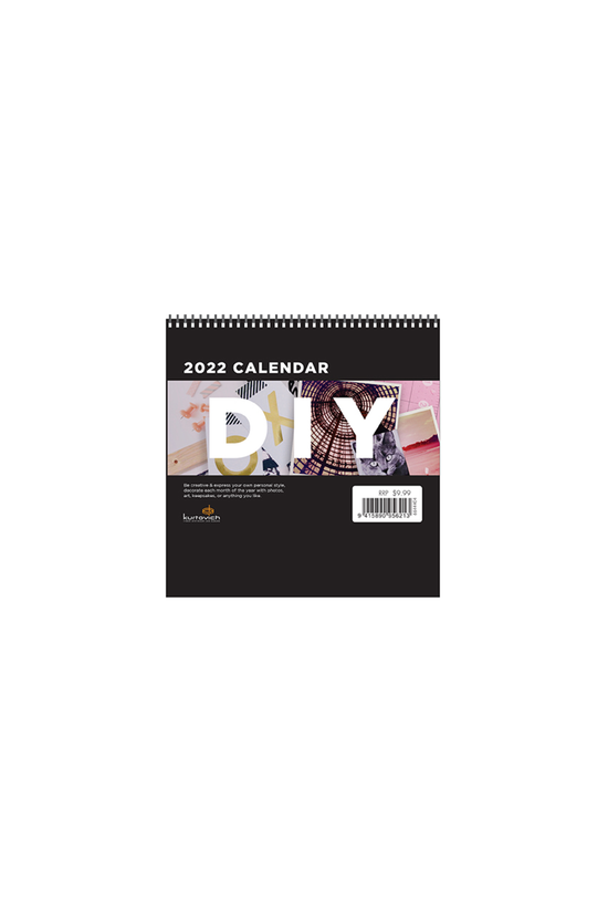 2022 Diy Compact Calendar Blac...