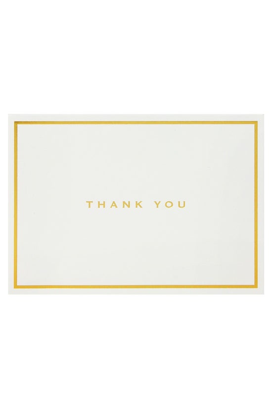 Whsmith Thank You Cards Gold F...