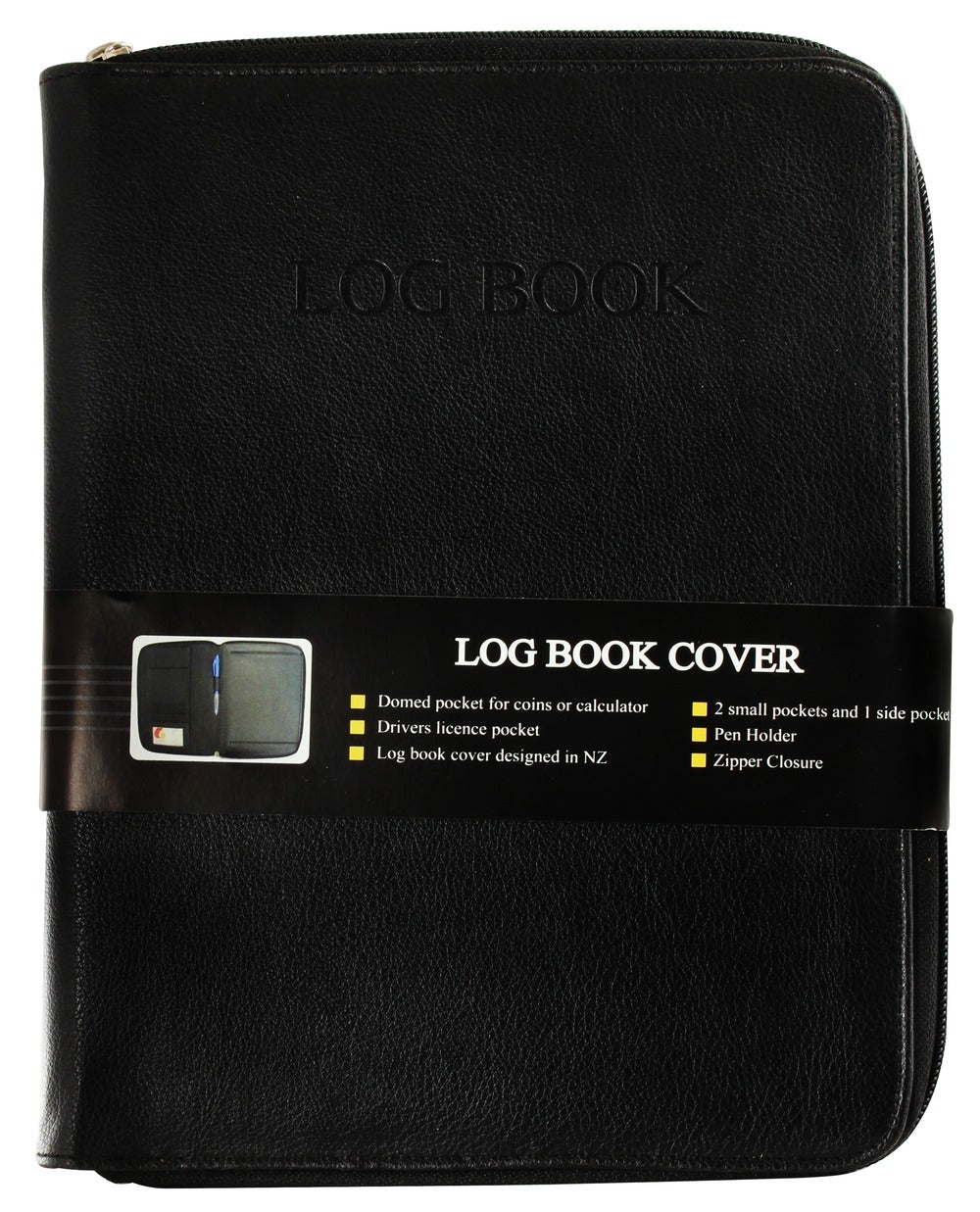 Log Book Cover With Zipper Closure - Whitcoulls