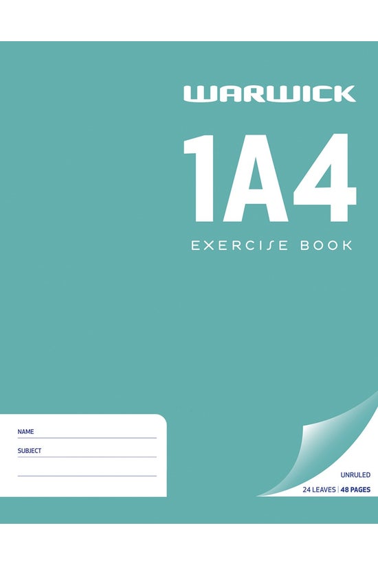 Warwick 1a4 Exercise Book Unru...
