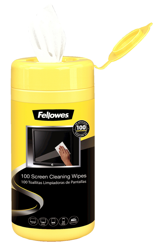 Fellowes Screen Wipes Tub 100