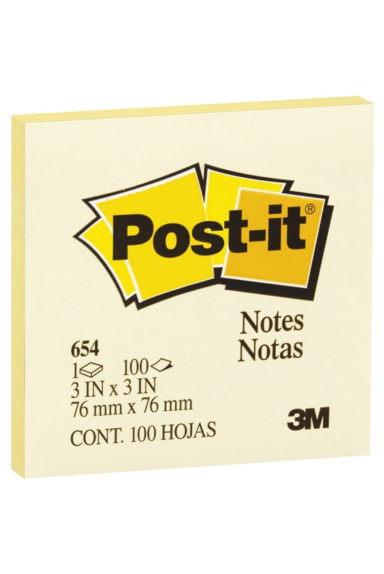 3m Post It Notes 654 3x3inch 1...