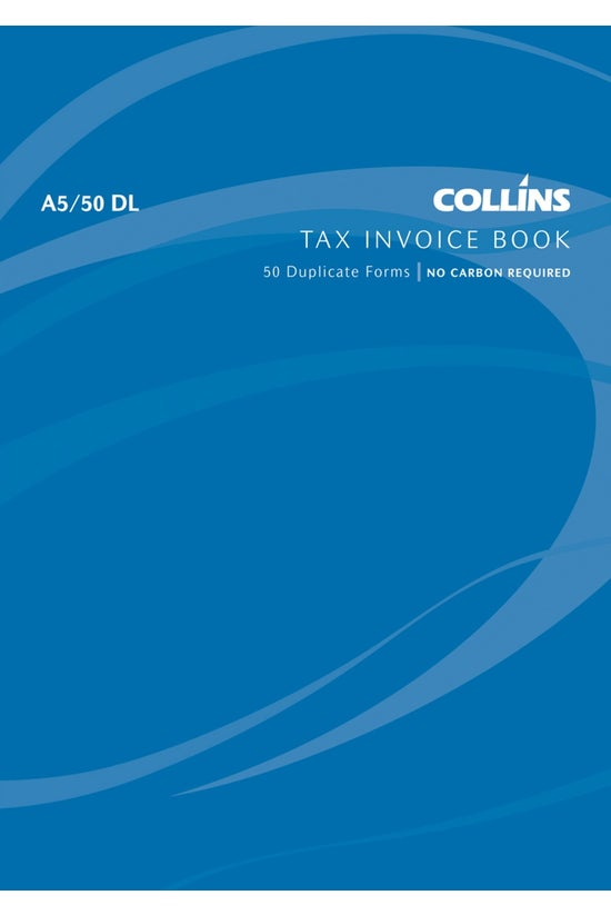 Collins Tax Invoice Book A5 Dl...