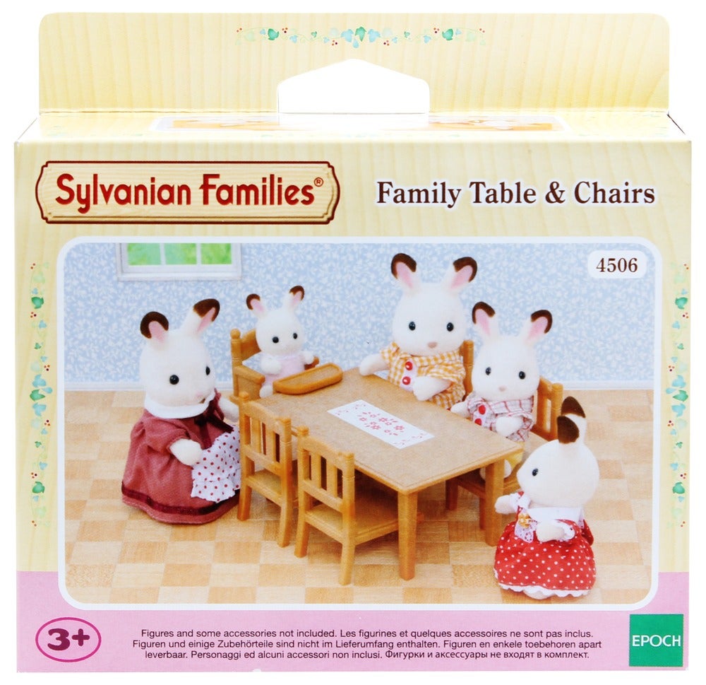 sylvanian families table and chairs set