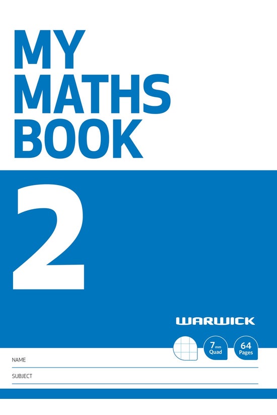 Warwick My Maths Book 2 7mm Qu...