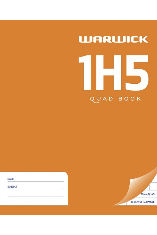 Warwick 1h5 Quad Book 36 Leaf