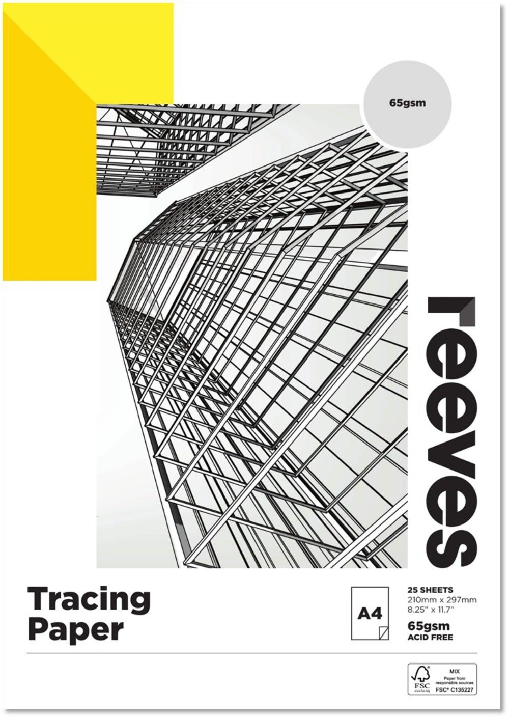 Reeves Artists Coloured Paper Pad 120gsm A4 20 Sheets 