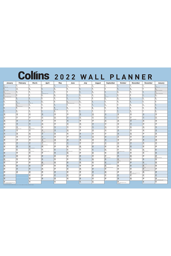 2022 Collins Wallplanner 700mm...