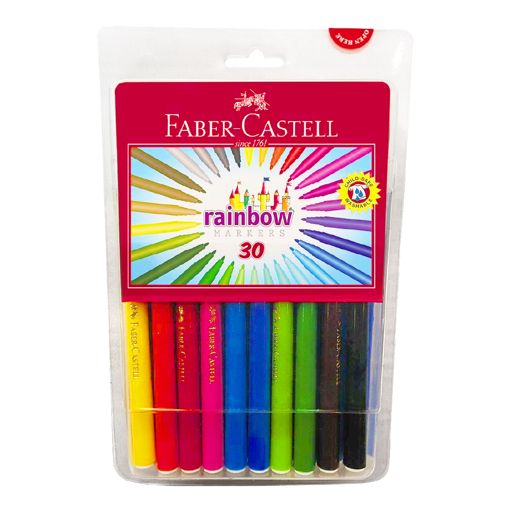 FaberCastell Rainbow Markers Tub Pack of 30 Whitcoulls