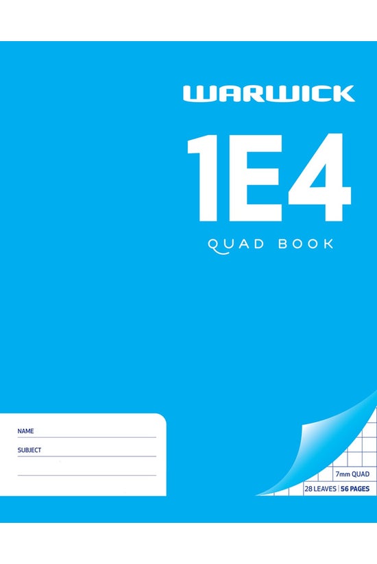 Warwick 1e4 Quad Book 28 Leaf