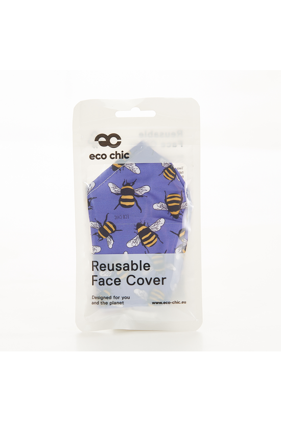 Eco Chic Face Mask Blue Bees