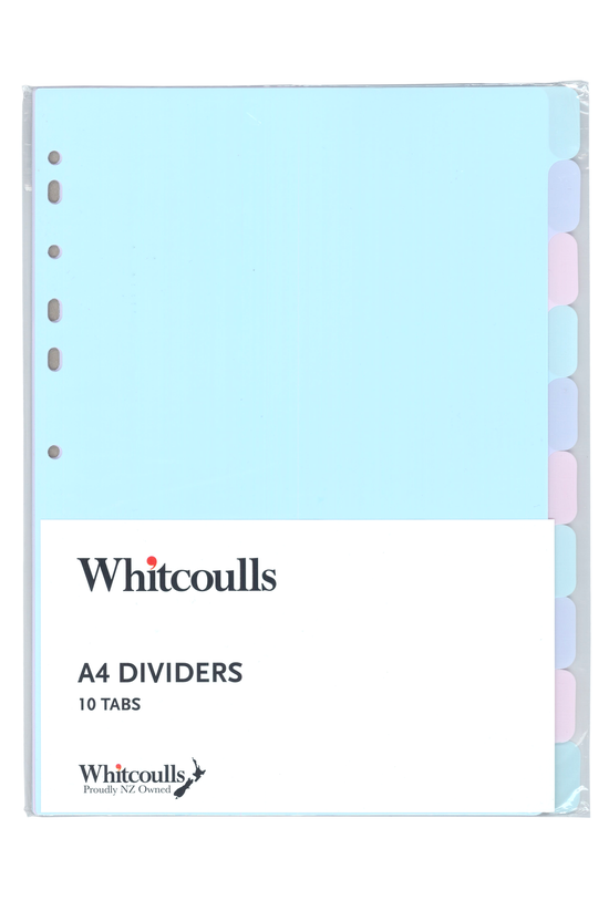 Whitcoulls Subject Tab Divider...