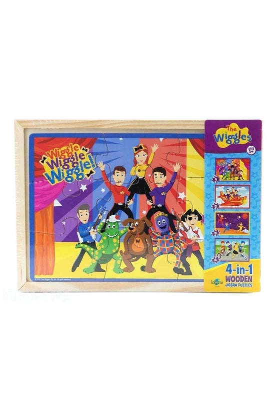 Wiggles 4-in-1 Wooden Jigsaw P...