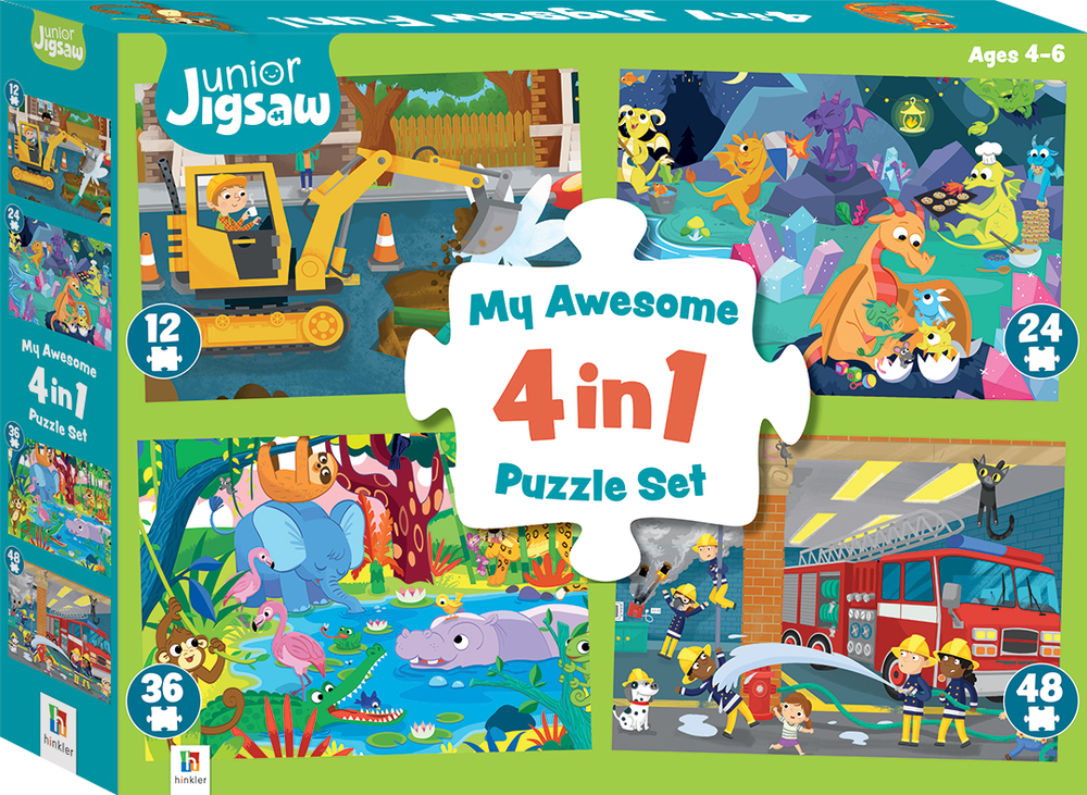 Junior Jigsaw My Awesome 4 in 1 Puzzle Set Whitcoulls
