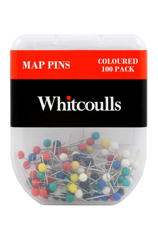 Whitcoulls Map Pins Assorted C...