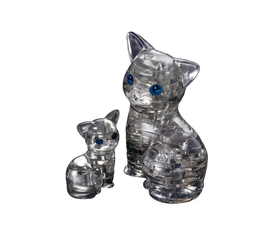 Crystal Puzzle - Black Cat in a Pair 