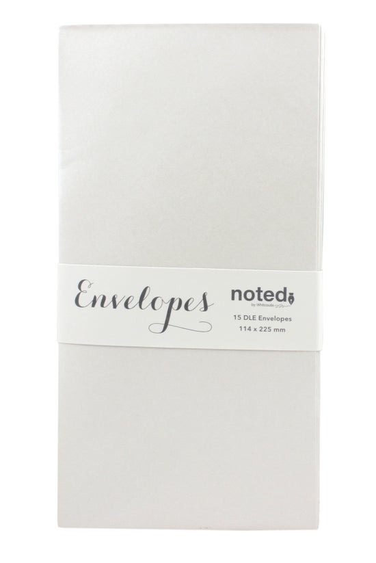 Noted Envelopes Dle 15pc Oyste...