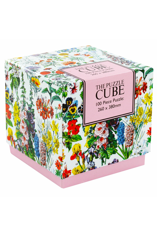 Puzzle Cube Vintage Flowers Ji...