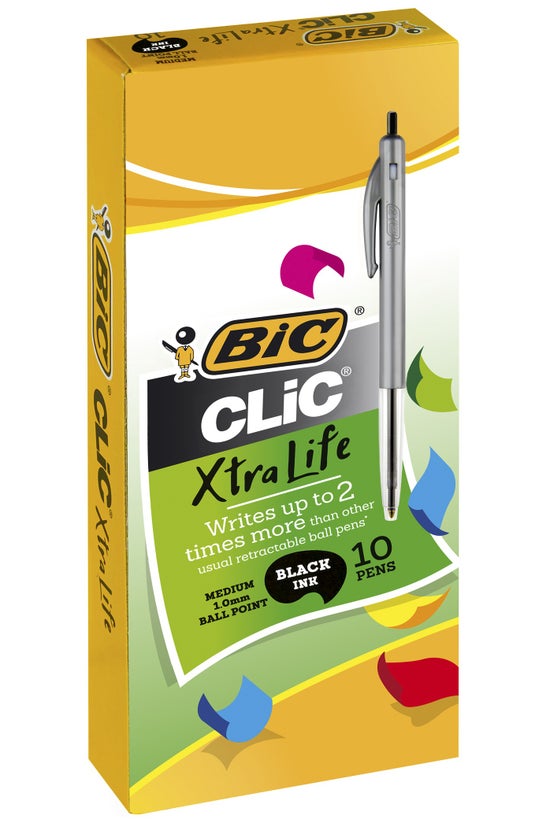 Bic Clic Ball Pen Med 1.0mm Bl...