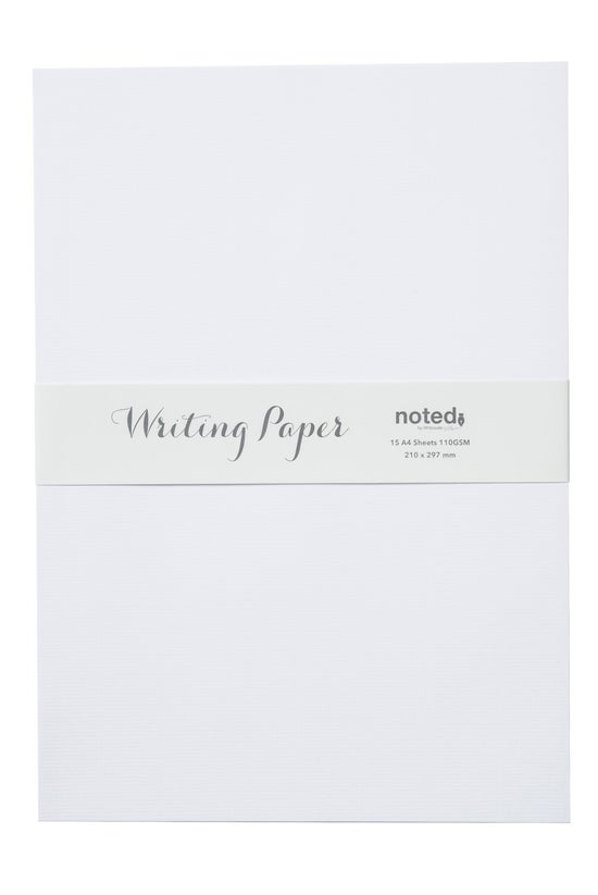 Noted Paper A4 Laid 110gsm Whi...