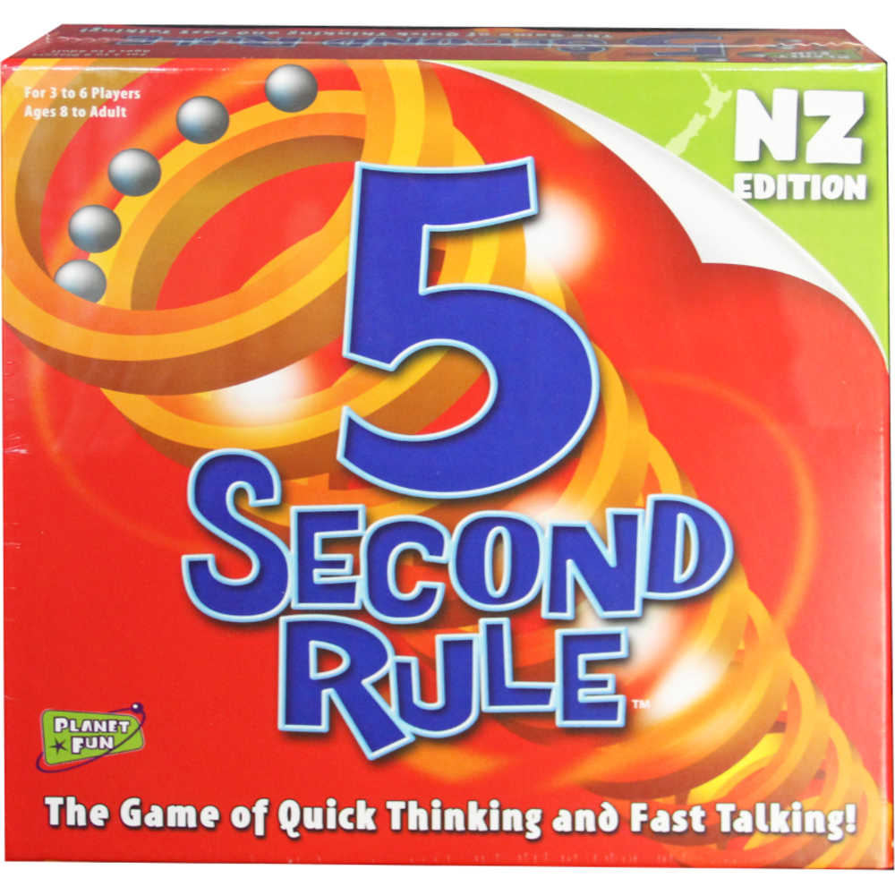 5 Second Rule Game New Zealand Edition Whitcoulls