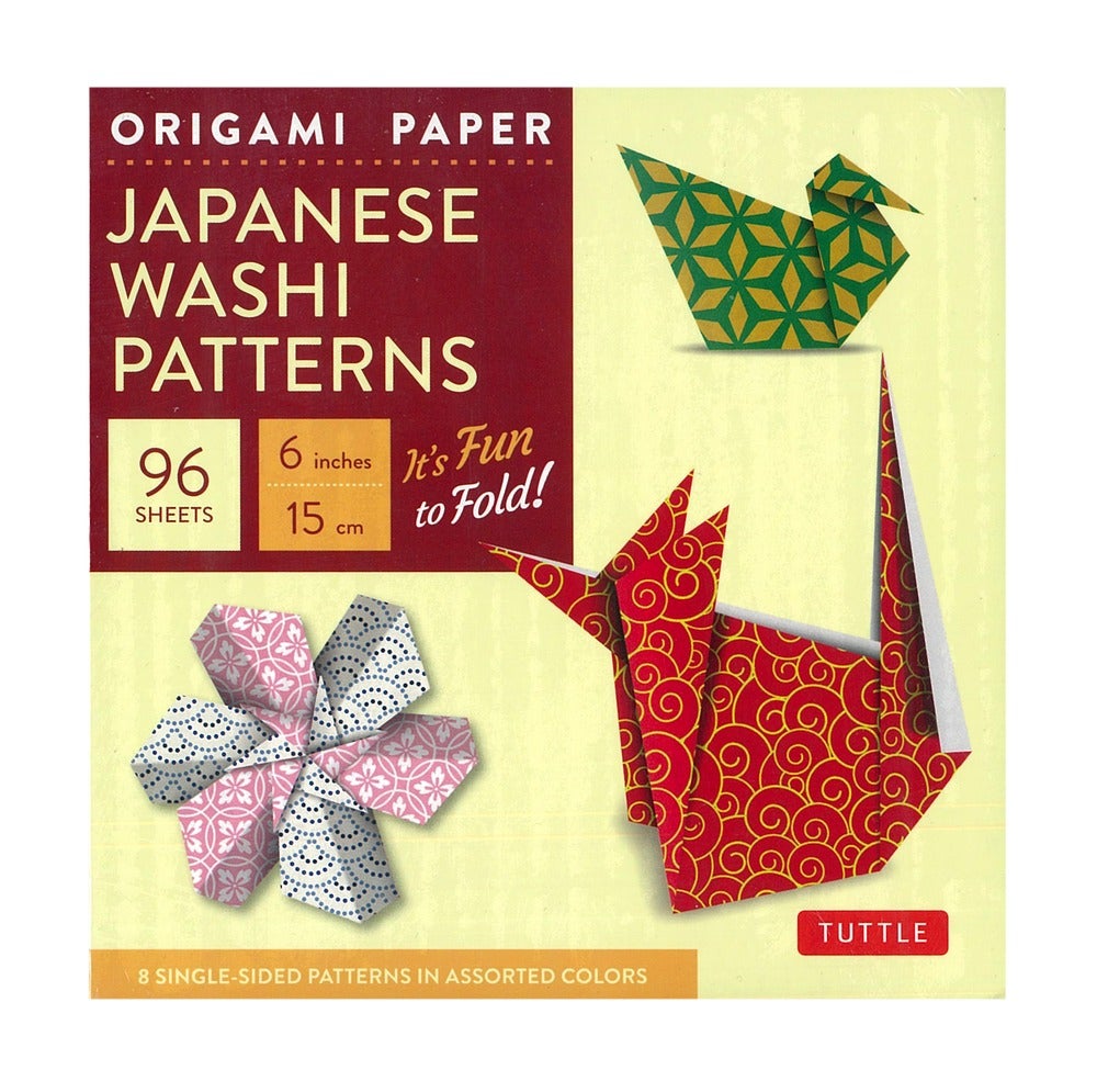 Origami Paper Washi 15cm Squares 96 Sheets Whitcoulls