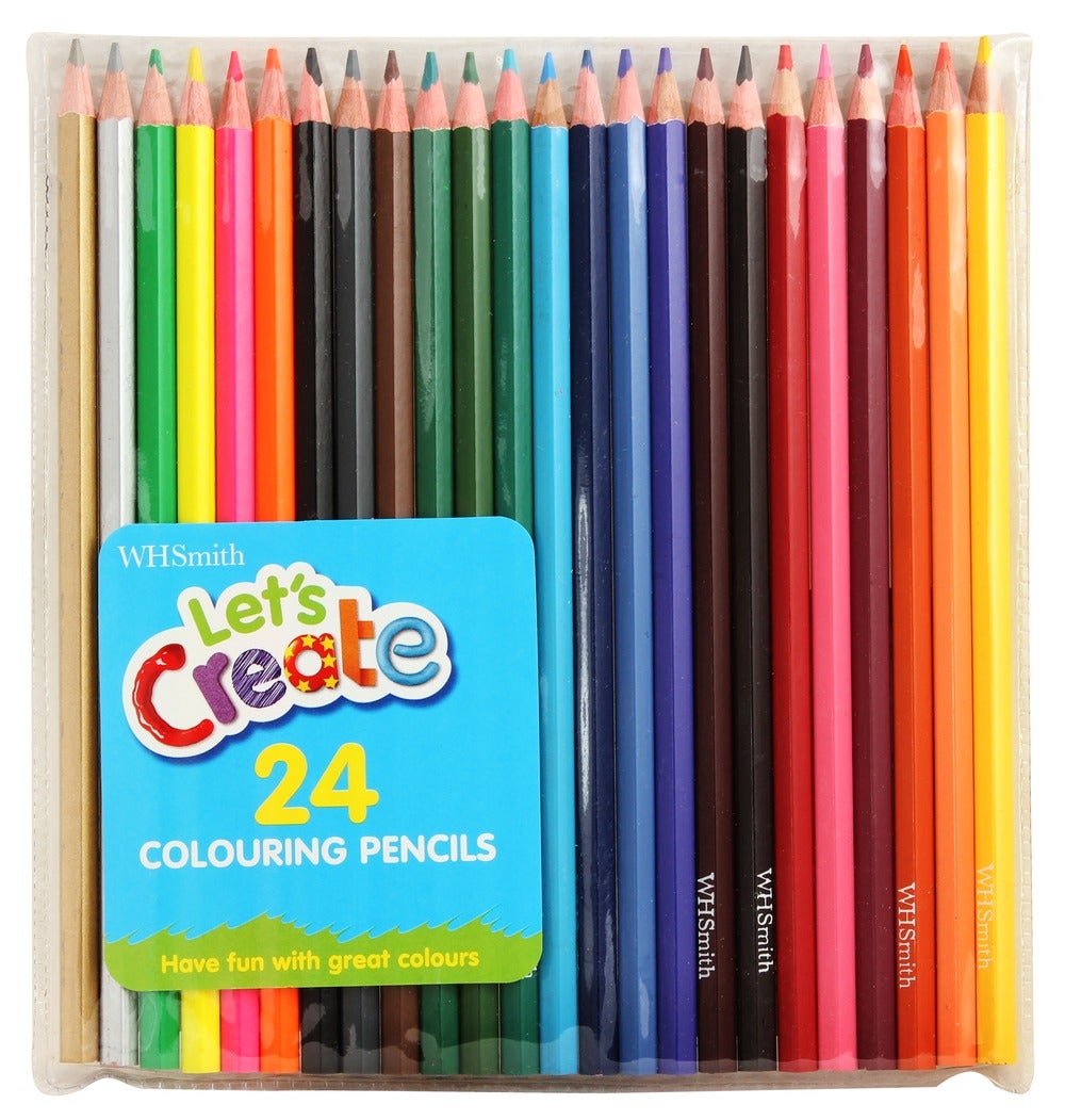 WHSmith Colouring Pencils Pack of 24 Whitcoulls