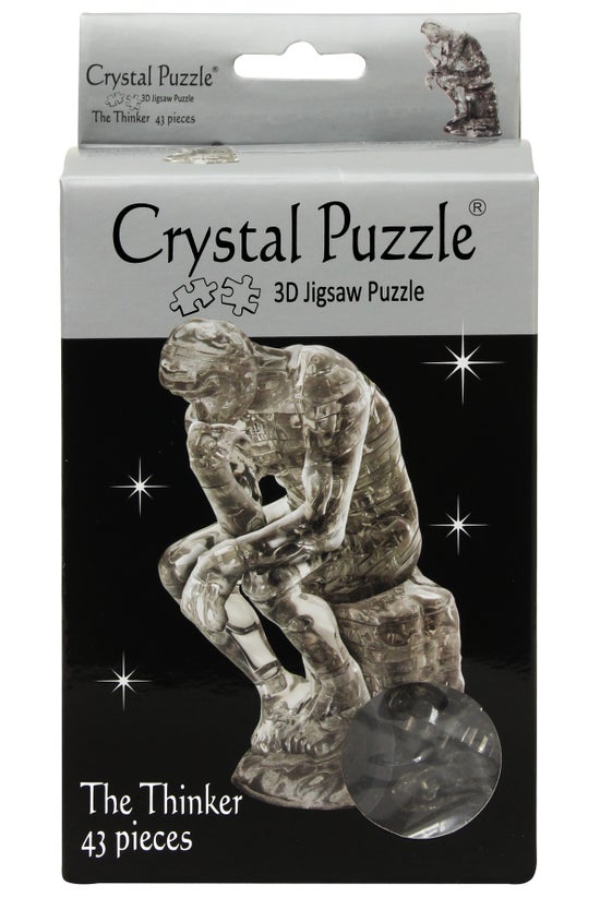Crystal Puzzle The Thinker Bla...