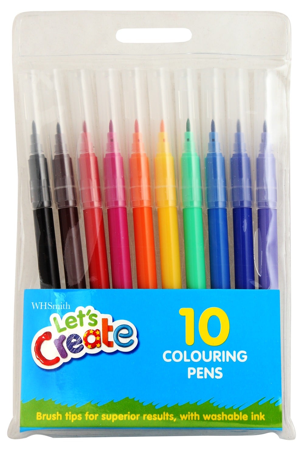 WH Smith Washable Colouring Pens Pack 10 Whitcoulls