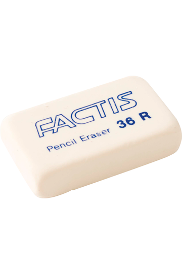 White Vinyl Eraser, Factis by General - Brushes and More