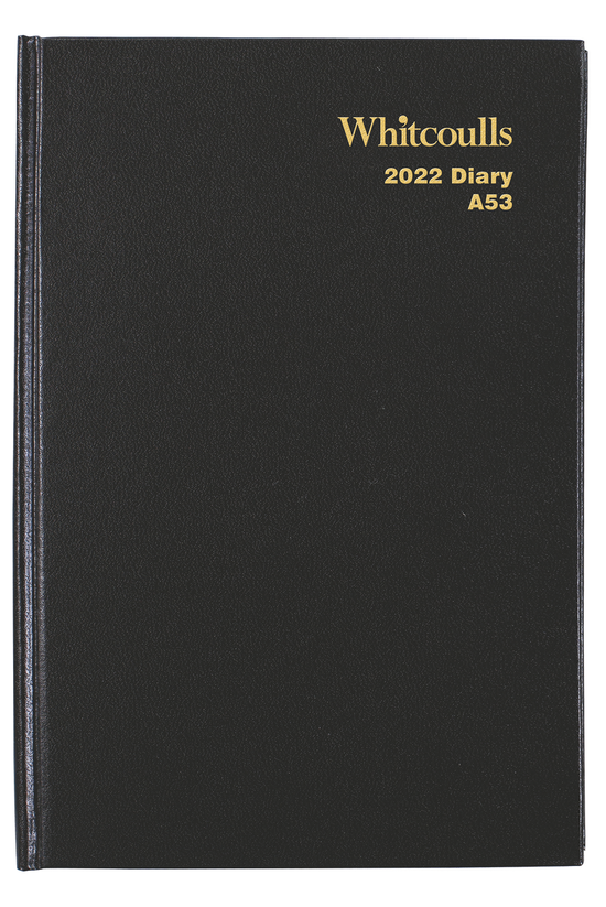 2022 Diary Whitcoulls A53 Week...