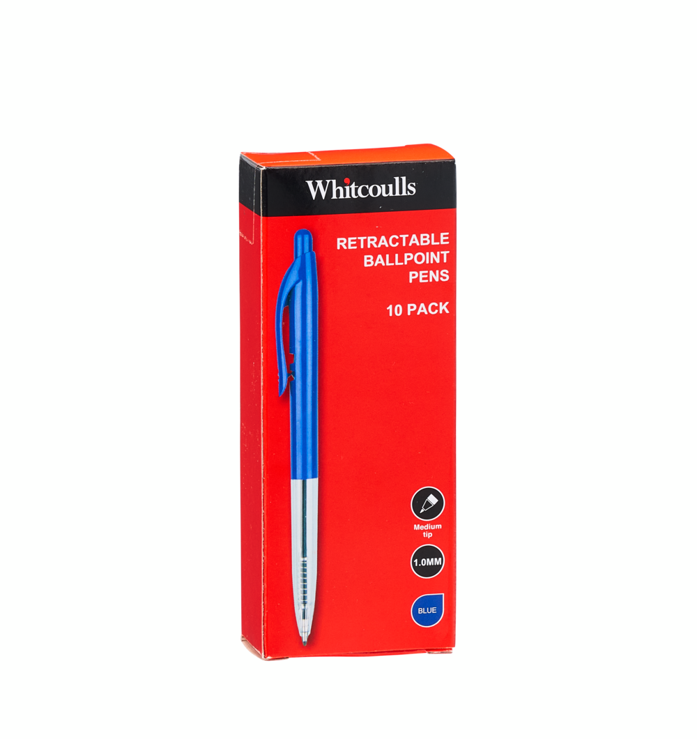 Kugelschreiber 2er Pack, 1,0 Mm Mine, Blau, Retractable Mit Weichem Griff – Für Täglichen Schreibkomfort