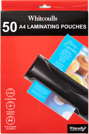 Whit Laminating Pouches A4 75 Micron Pack Of 50