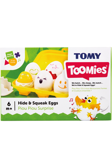 Tomy Preschool Hide & Squeak Eggs