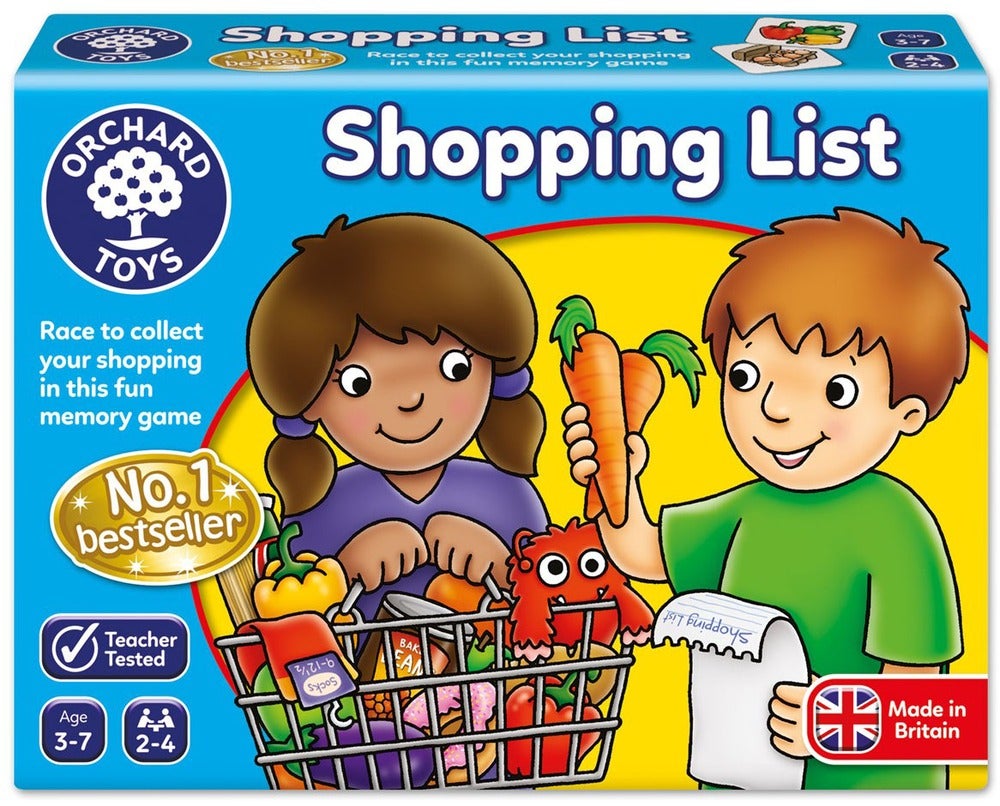 SHOPPING LIST Game Orchard Toys Spare Replacement Food Cards lists trolleys 