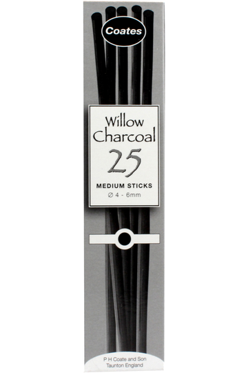Natural Willow Charcoal (25/Box)