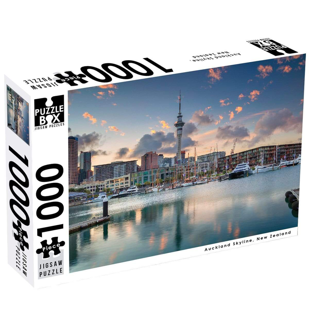 Puzzle Box Auckland Skyline Jigsaw Puzzle 1000 Pieces Whitcoulls
