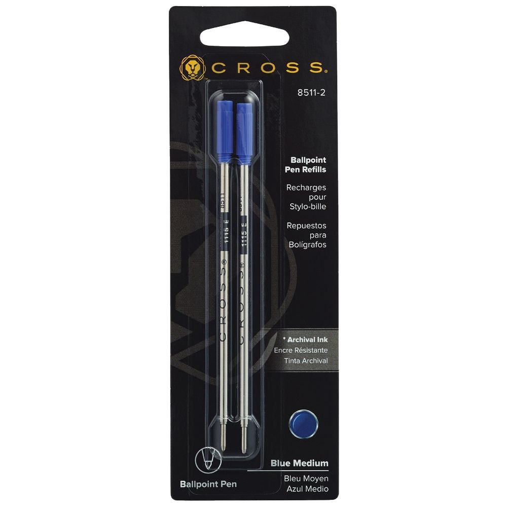 Cross Ballpoint Refill Blue Medium Pack of 2 Whitcoulls