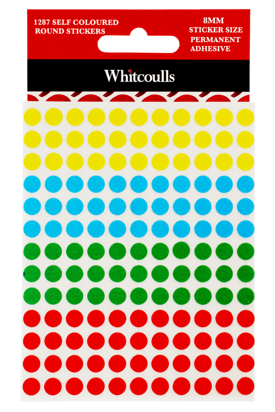 Whitcoulls Coloured Round Stic...