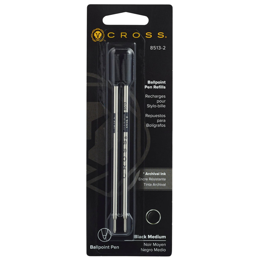 Cross Ballpoint Refill Black Medium Pack Of Ballpoint Pe
