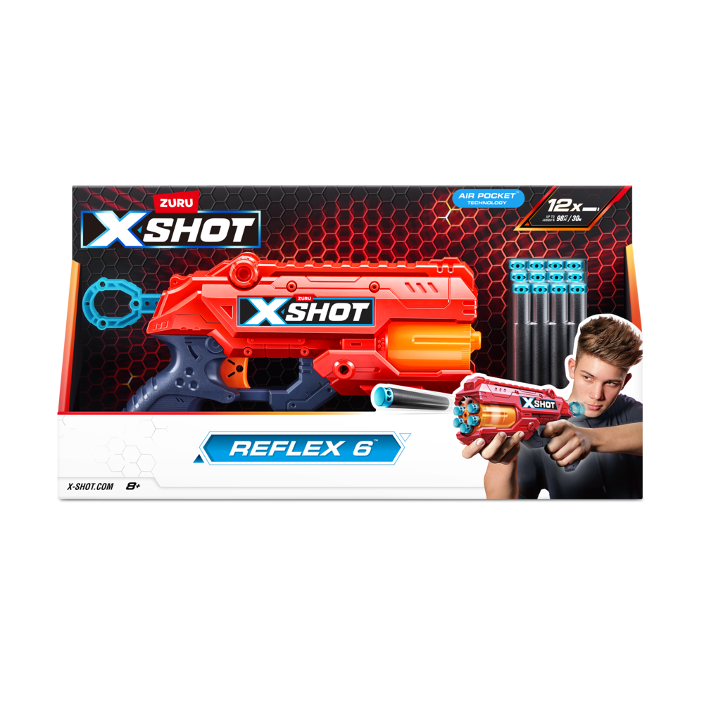 X-shot Excel Reflex 6 Dart Gun | Outdoor & Active Play