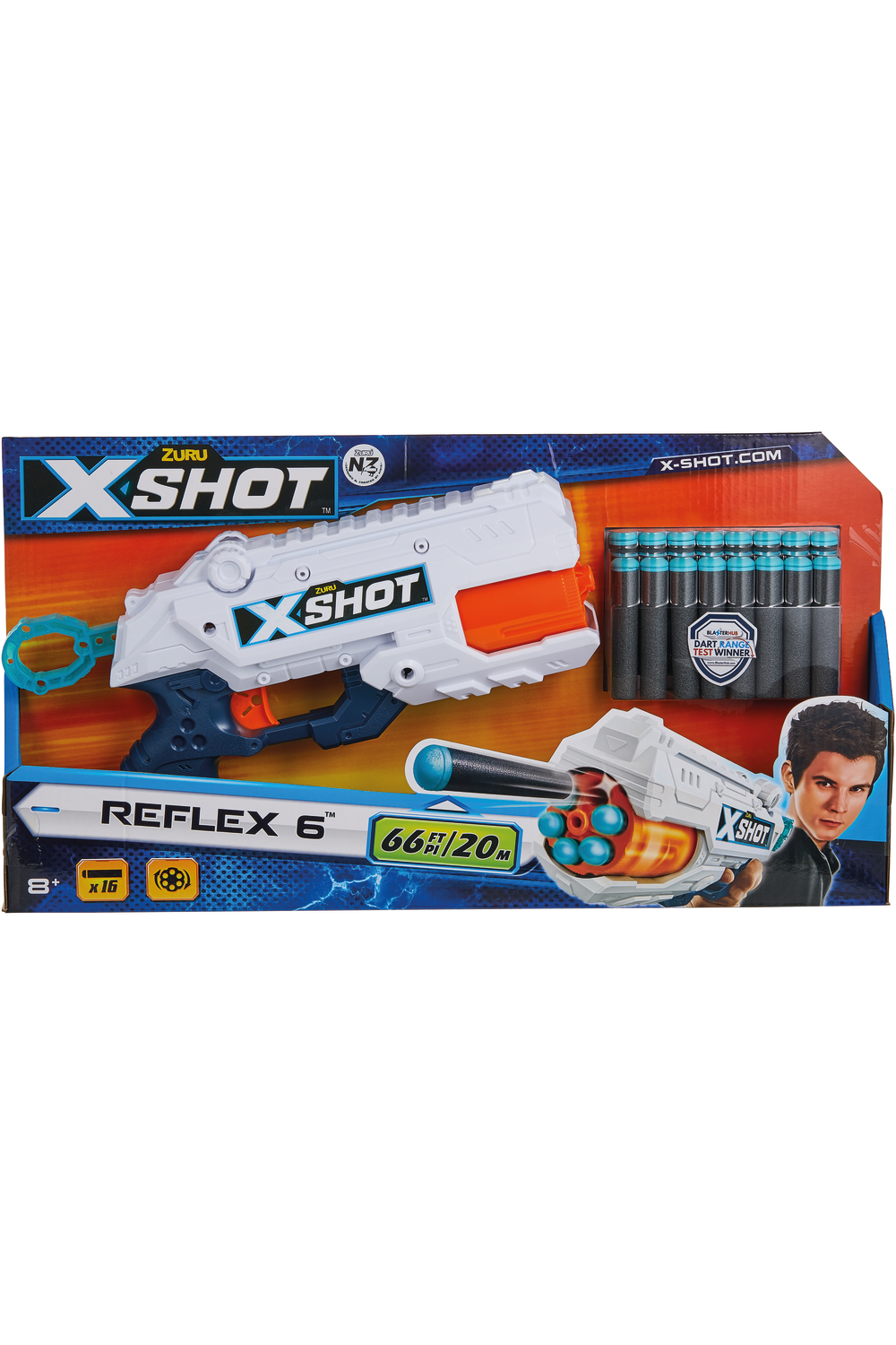 X-shot Excel Reflex 6 Dart Gun | Outdoor & Active Play