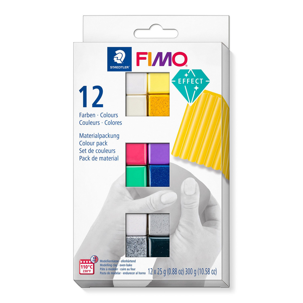 Staedtler Fimo Soft White Oven Bake Modelling Clay - 56g Polymer Clay Block For Crafts