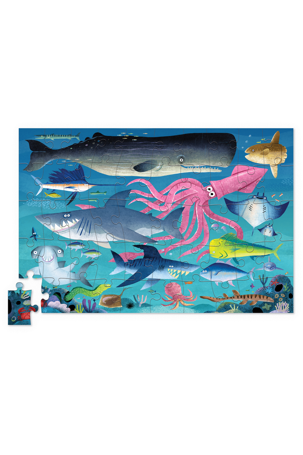 Crocodile Creek Dino World Puzzle – 50 Teile, In Metalldose, Buntes Kinderpuzzle Ab 3 Jahren