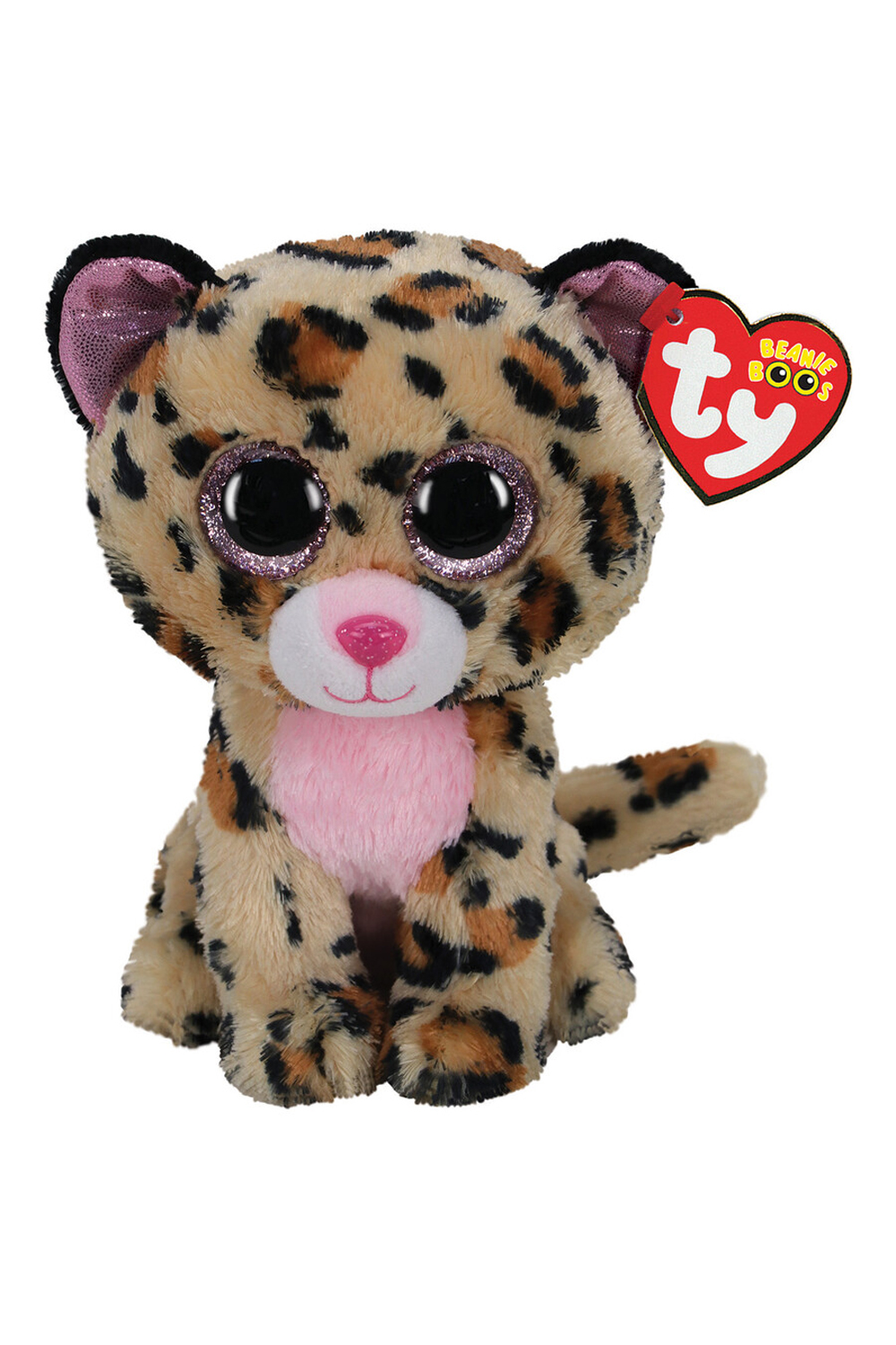 Ty Beanie Boos Livvie Leopard Medium Soft Toys