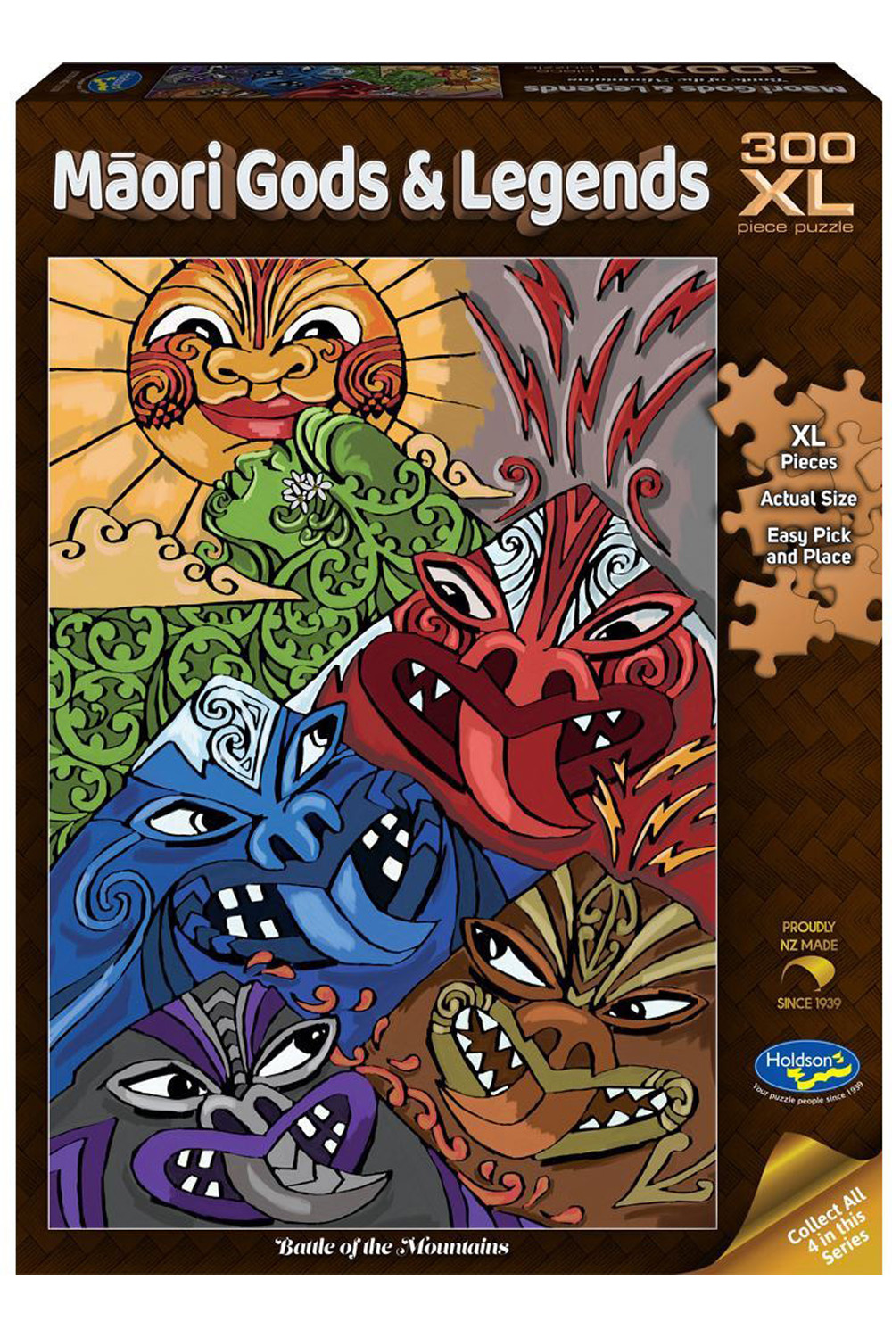 Maori Gods & Legends 300xl Piece Jigsaw Battle Of The Mounta